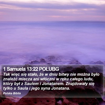 1 Samuela 13:22 POLUBG Bible Verse Image