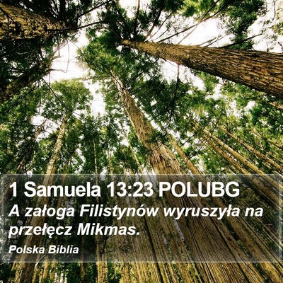 1 Samuela 13:23 POLUBG Bible Verse Image