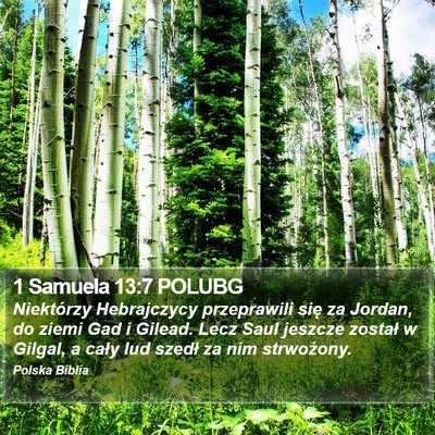 1 Samuela 13:7 POLUBG Bible Verse Image