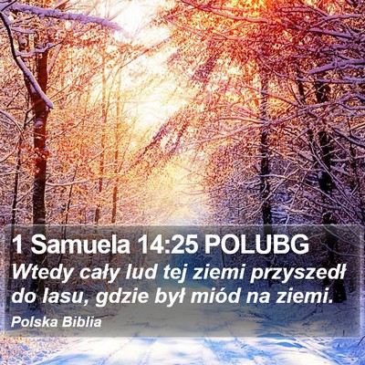 1 Samuela 14:25 POLUBG Bible Verse Image