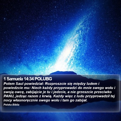 1 Samuela 14:34 POLUBG Bible Verse Image