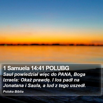 1 Samuela 14:41 POLUBG Bible Verse Image