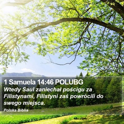 1 Samuela 14:46 POLUBG Bible Verse Image