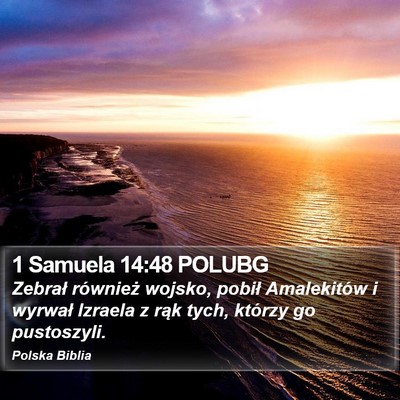 1 Samuela 14:48 POLUBG Bible Verse Image