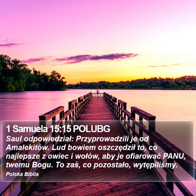1 Samuela 15:15 POLUBG Bible Verse Image