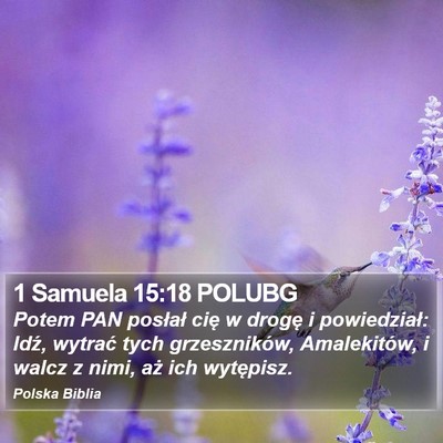 1 Samuela 15:18 POLUBG Bible Verse Image