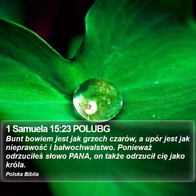 1 Samuela 15:23 POLUBG Bible Verse Image