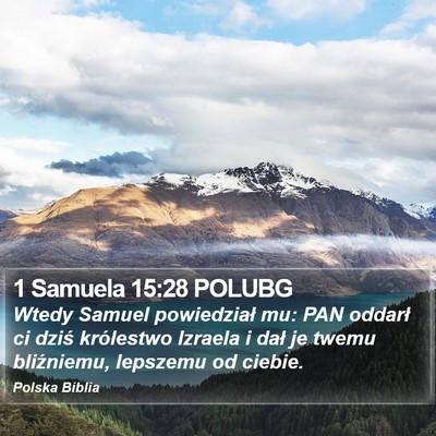1 Samuela 15:28 POLUBG Bible Verse Image