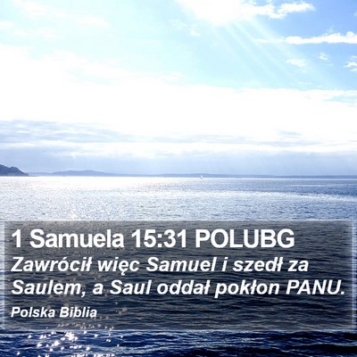 1 Samuela 15:31 POLUBG Bible Verse Image