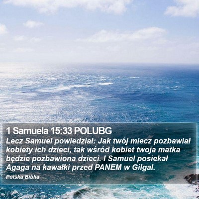 1 Samuela 15:33 POLUBG Bible Verse Image