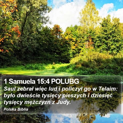 1 Samuela 15:4 POLUBG Bible Verse Image