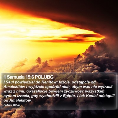 1 Samuela 15:6 POLUBG Bible Verse Image