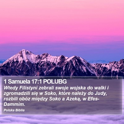 1 Samuela 17:1 POLUBG Bible Verse Image