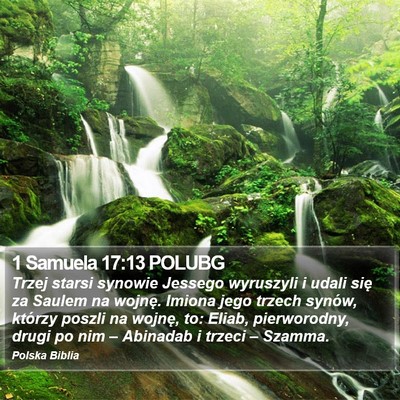 1 Samuela 17:13 POLUBG Bible Verse Image