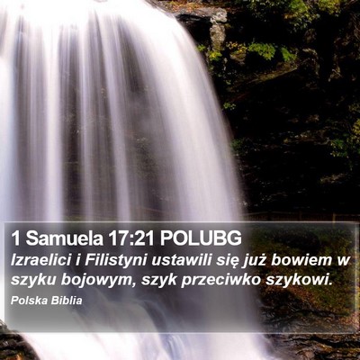 1 Samuela 17:21 POLUBG Bible Verse Image
