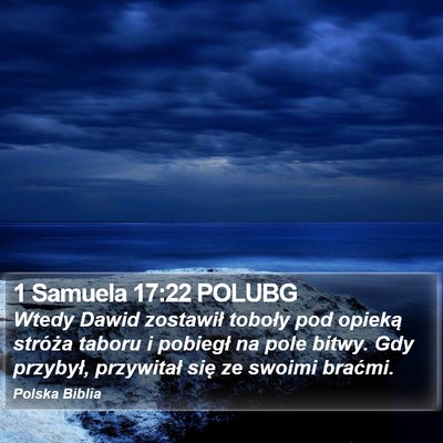 1 Samuela 17:22 POLUBG Bible Verse Image