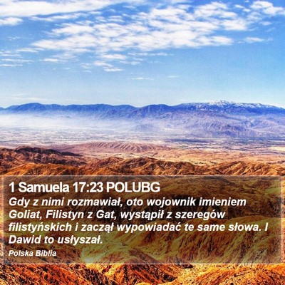 1 Samuela 17:23 POLUBG Bible Verse Image