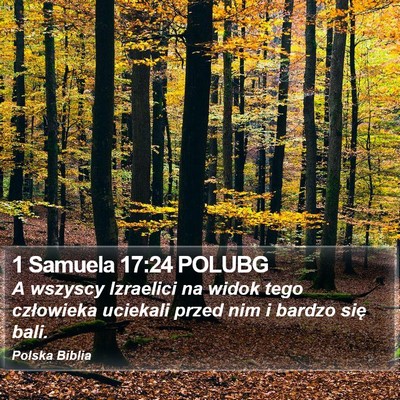 1 Samuela 17:24 POLUBG Bible Verse Image