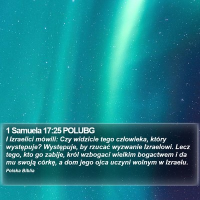 1 Samuela 17:25 POLUBG Bible Verse Image