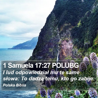 1 Samuela 17:27 POLUBG Bible Verse Image