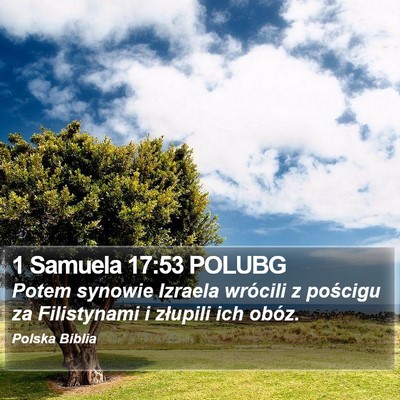 1 Samuela 17:53 POLUBG Bible Verse Image