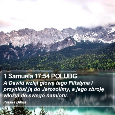 1 Samuela 17:54 POLUBG Bible Verse Image