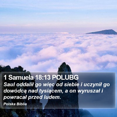 1 Samuela 18:13 POLUBG Bible Verse Image