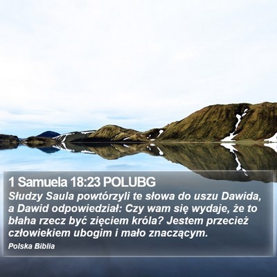 1 Samuela 18:23 POLUBG Bible Verse Image