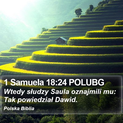 1 Samuela 18:24 POLUBG Bible Verse Image