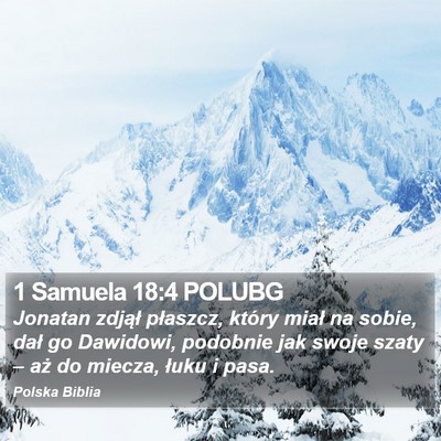 1 Samuela 18:4 POLUBG Bible Verse Image