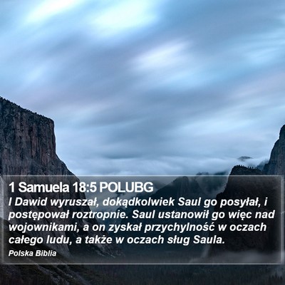 1 Samuela 18:5 POLUBG Bible Verse Image