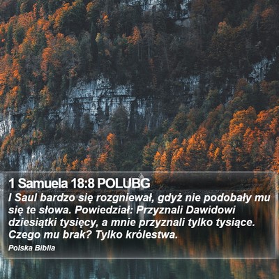 1 Samuela 18:8 POLUBG Bible Verse Image