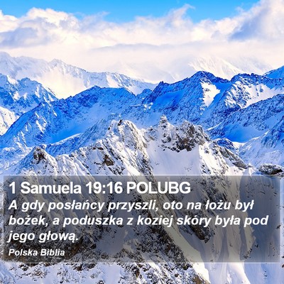 1 Samuela 19:16 POLUBG Bible Verse Image
