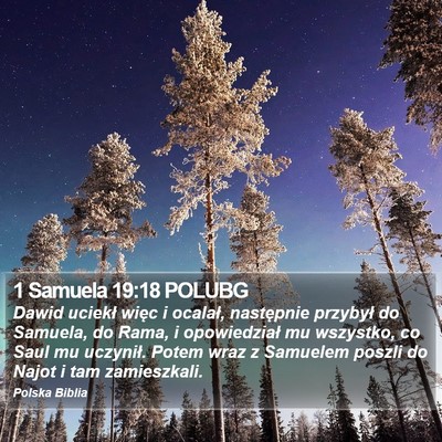 1 Samuela 19:18 POLUBG Bible Verse Image