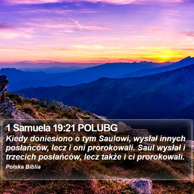 1 Samuela 19:21 POLUBG Bible Verse Image