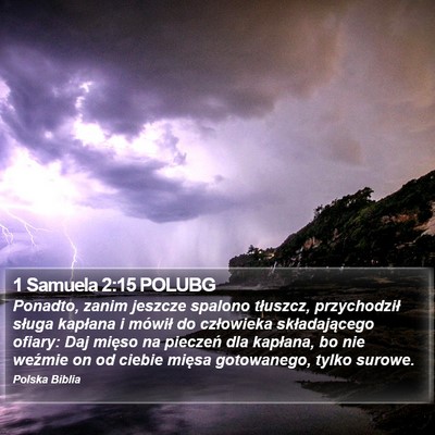 1 Samuela 2:15 POLUBG Bible Verse Image