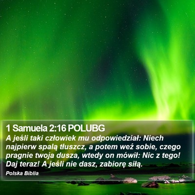 1 Samuela 2:16 POLUBG Bible Verse Image