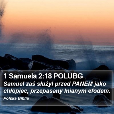 1 Samuela 2:18 POLUBG Bible Verse Image