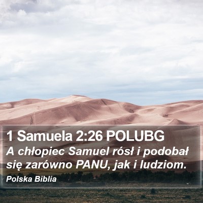 1 Samuela 2:26 POLUBG Bible Verse Image