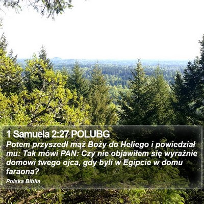 1 Samuela 2:27 POLUBG Bible Verse Image