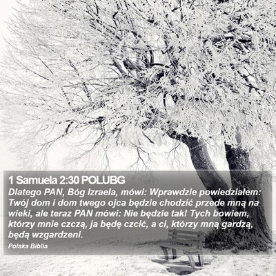 1 Samuela 2:30 POLUBG Bible Verse Image