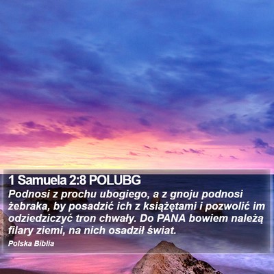 1 Samuela 2:8 POLUBG Bible Verse Image