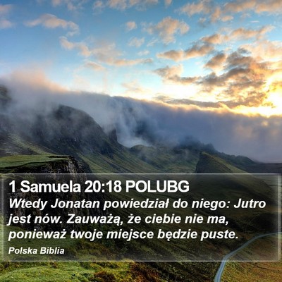 1 Samuela 20:18 POLUBG Bible Verse Image