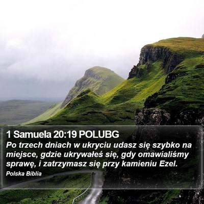 1 Samuela 20:19 POLUBG Bible Verse Image