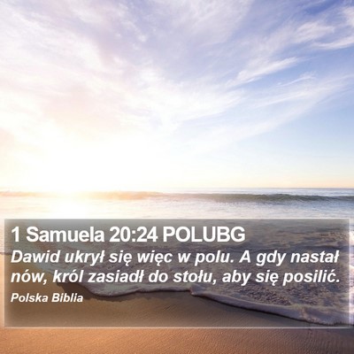 1 Samuela 20:24 POLUBG Bible Verse Image