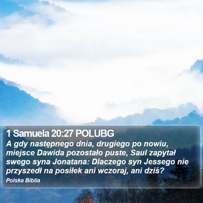1 Samuela 20:27 POLUBG Bible Verse Image