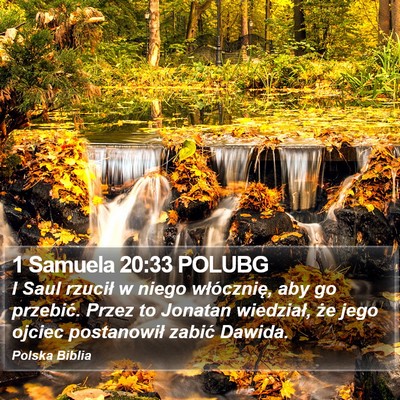 1 Samuela 20:33 POLUBG Bible Verse Image