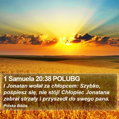 1 Samuela 20:38 POLUBG Bible Verse Image