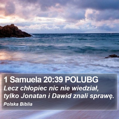 1 Samuela 20:39 POLUBG Bible Verse Image