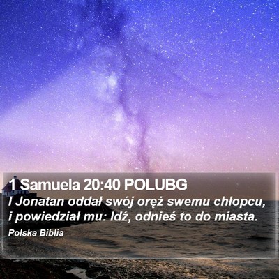 1 Samuela 20:40 POLUBG Bible Verse Image